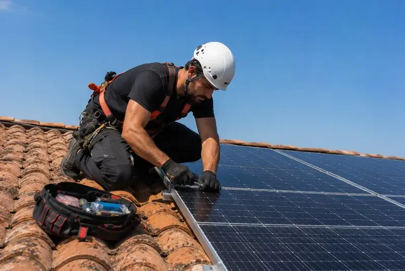 Maintenance et monitoring de panneaux solaires à Cram-Chaban