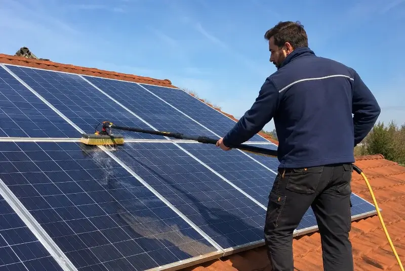 Nettoyage et entretien de panneaux solaires à Cram-Chaban